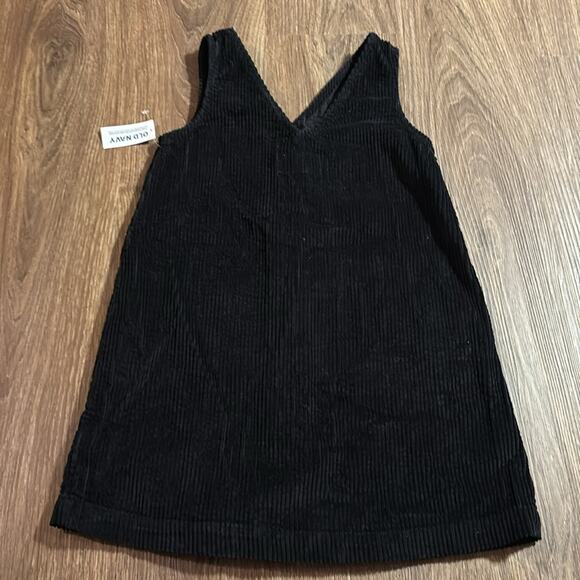 NWT Old Navy Girls Sleeveless Button Front Corduroy Dress Small Black 6-7 - Picture 5 of 5
